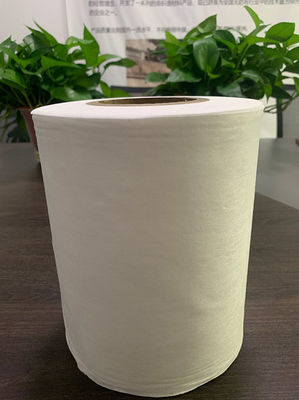 tissu non-tissé blanc de Spunlace de la viscose 50g et du polyester pour le tissu de coton, protections, chiffons humides