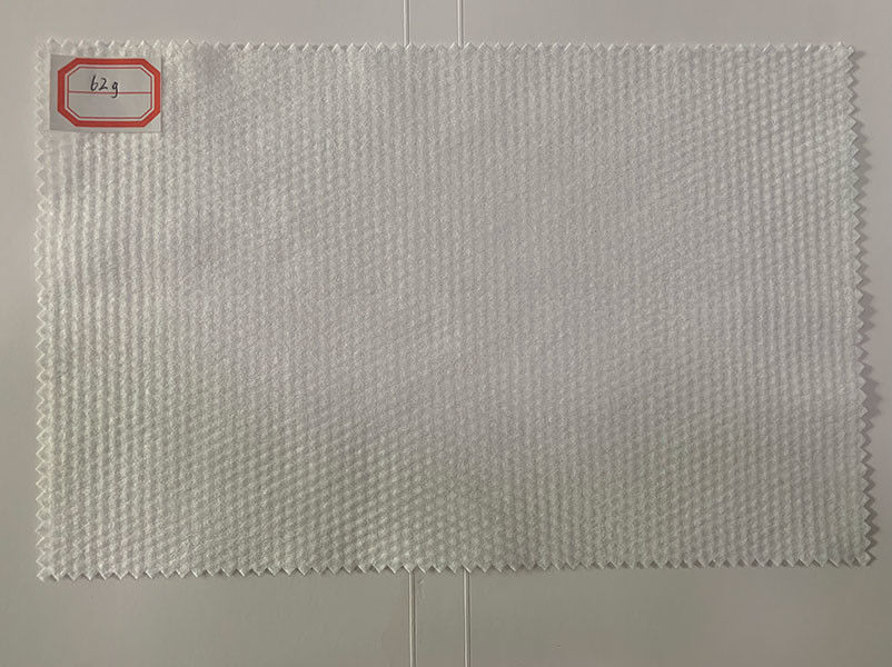 petit tissu blanc de coton de grain de perle de Spunlace de tissu non-tissé du polyester 62g et visqueux, protections, chiffons humides
