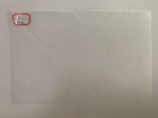 tissu non-tissé blanc de Spunlace de la viscose 50g et du polyester pour le tissu de coton, protections, chiffons humides