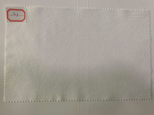 50g 100%Viscose blanc Spunlace Mesh Cotton Tissue non-tissé, serviette faciale, chiffons humides
