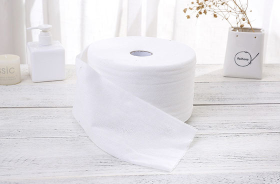 50g 100%Viscose blanc Spunlace Mesh Cotton Tissue non-tissé, serviette faciale, chiffons humides